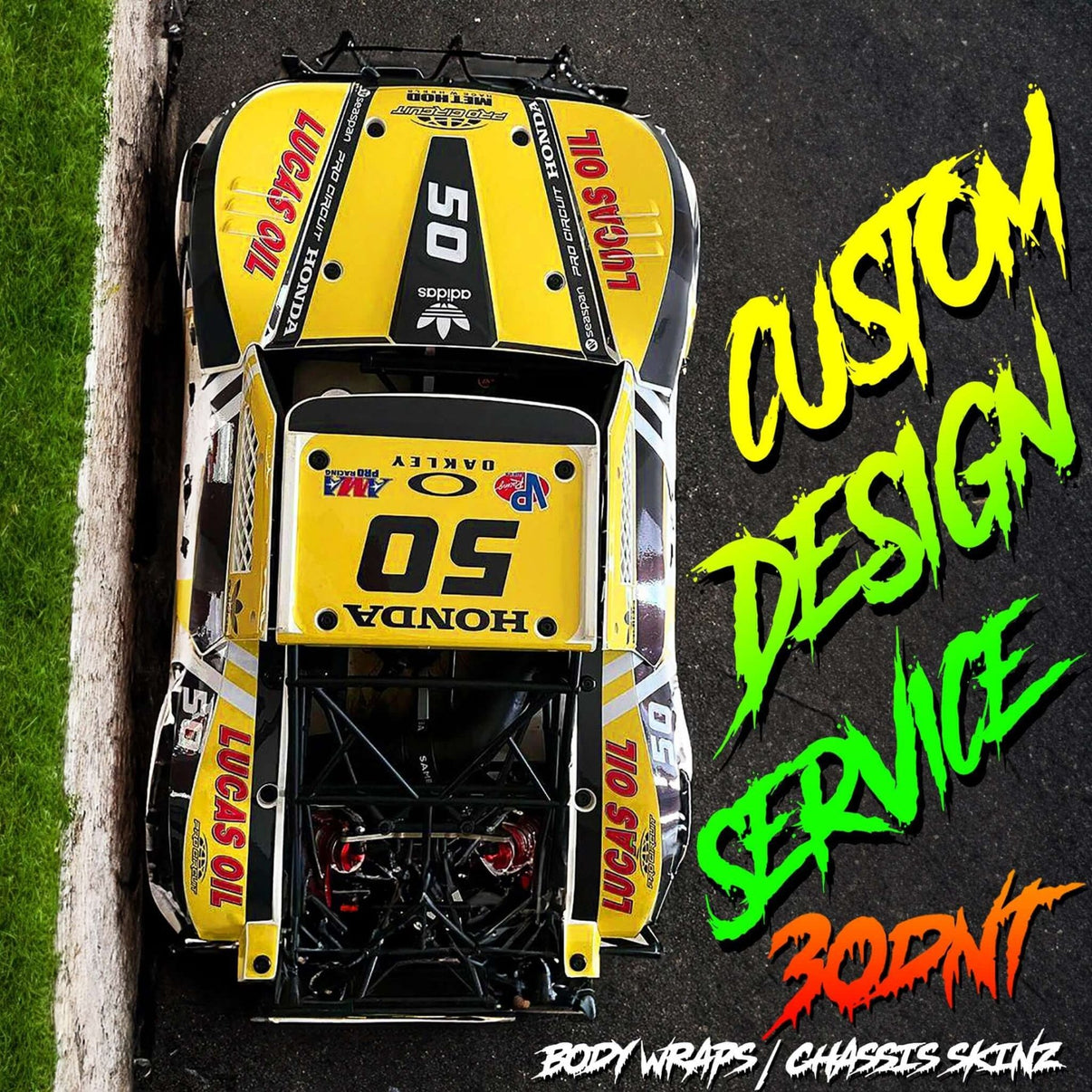 30 DEGREE NORTH 5IVE T / LOSI 5TBODY WRAP / SKIN - CUSTOM DESIGN SERVICE - BASHER SKINZ