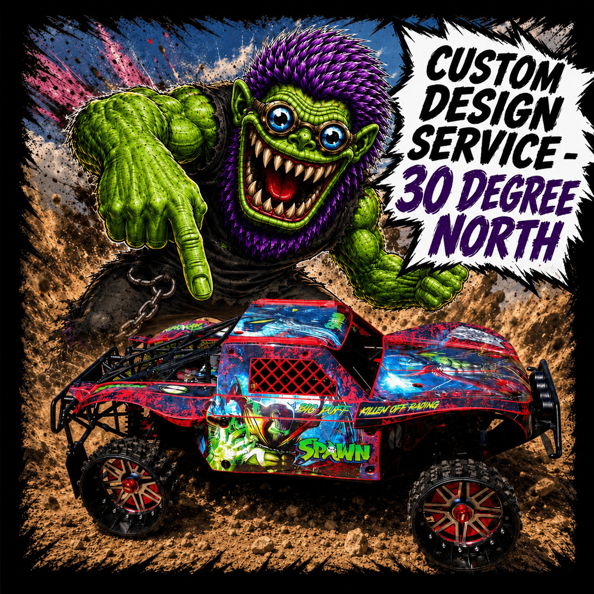 30 DEGREE NORTH - CUSTOM DESIGN SERVICE - BASHER SKINZ
