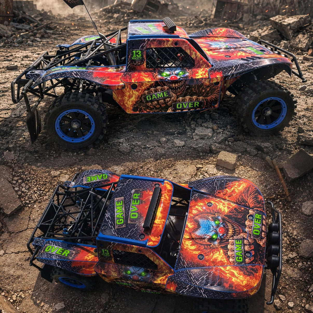 30DEGREE NORTH 5T - "GAME OVER - GREEN" BODY WRAP - BASHER SKINZ