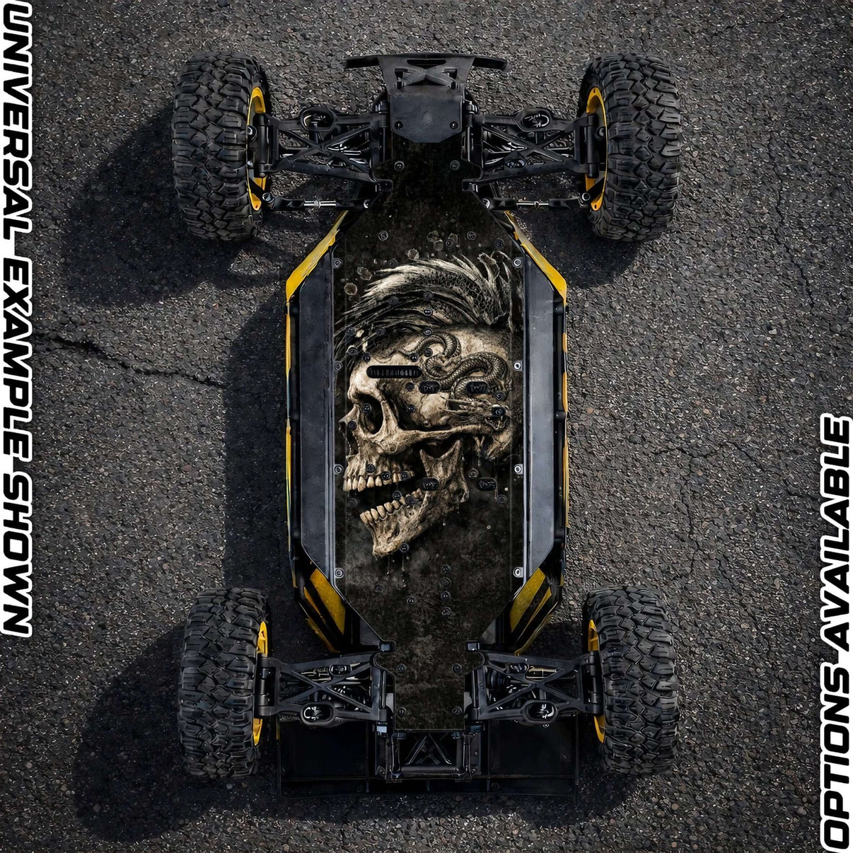 30DEGREE NORTH 5T / LOSI 5T 2.0 - "BASH HARD 2.0" chassis protector skin - BASHER SKINZ