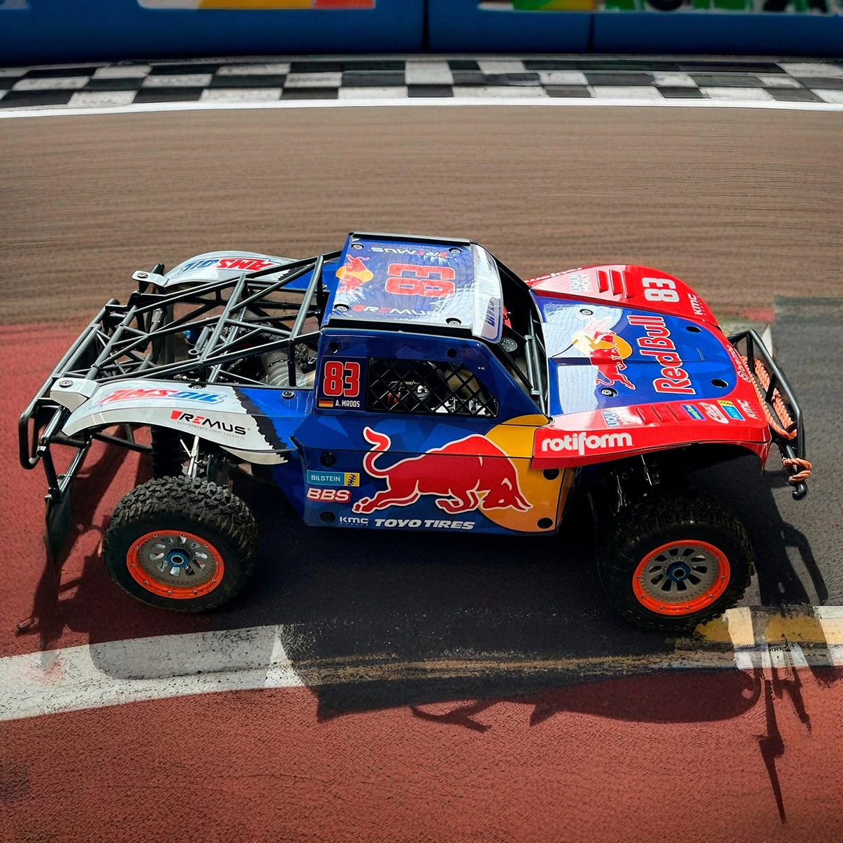 30DEGREE NORTH 5T / LOSI 5T 2.0 - "RACE CAR RED" BODY WRAP - BASHER SKINZ