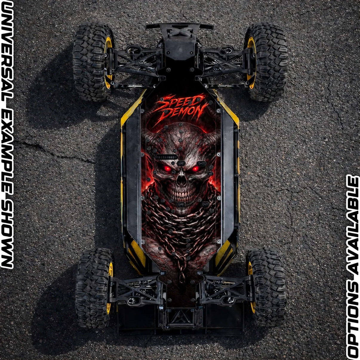 30DEGREE NORTH 5T / LOSI 5T 2.0 - "SPEED DEMON 2.0" chassis protector skin - BASHER SKINZ
