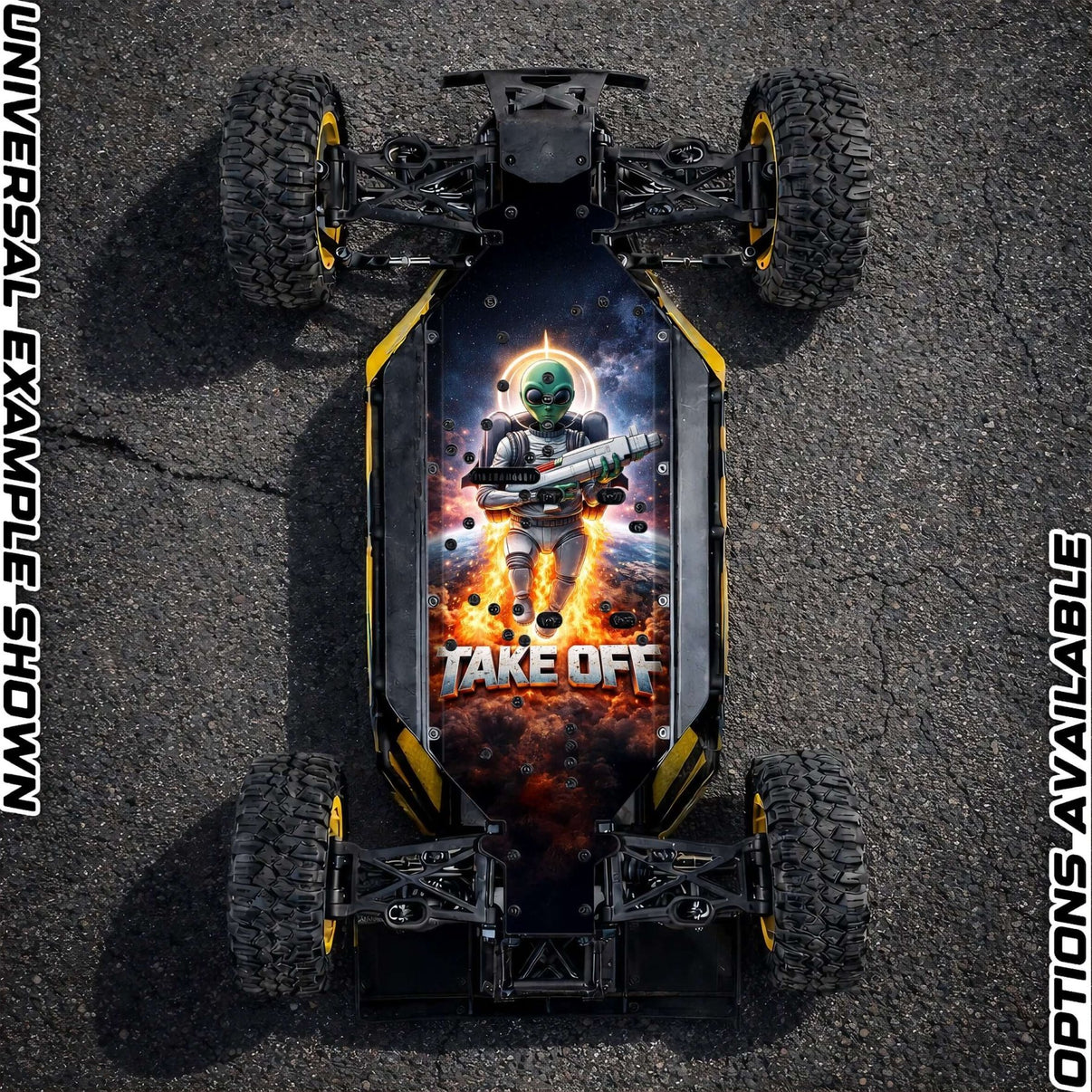30DEGREE NORTH 5T / LOSI 5T 2.0 - "TAKE OFF" chassis protector skin - BASHER SKINZ
