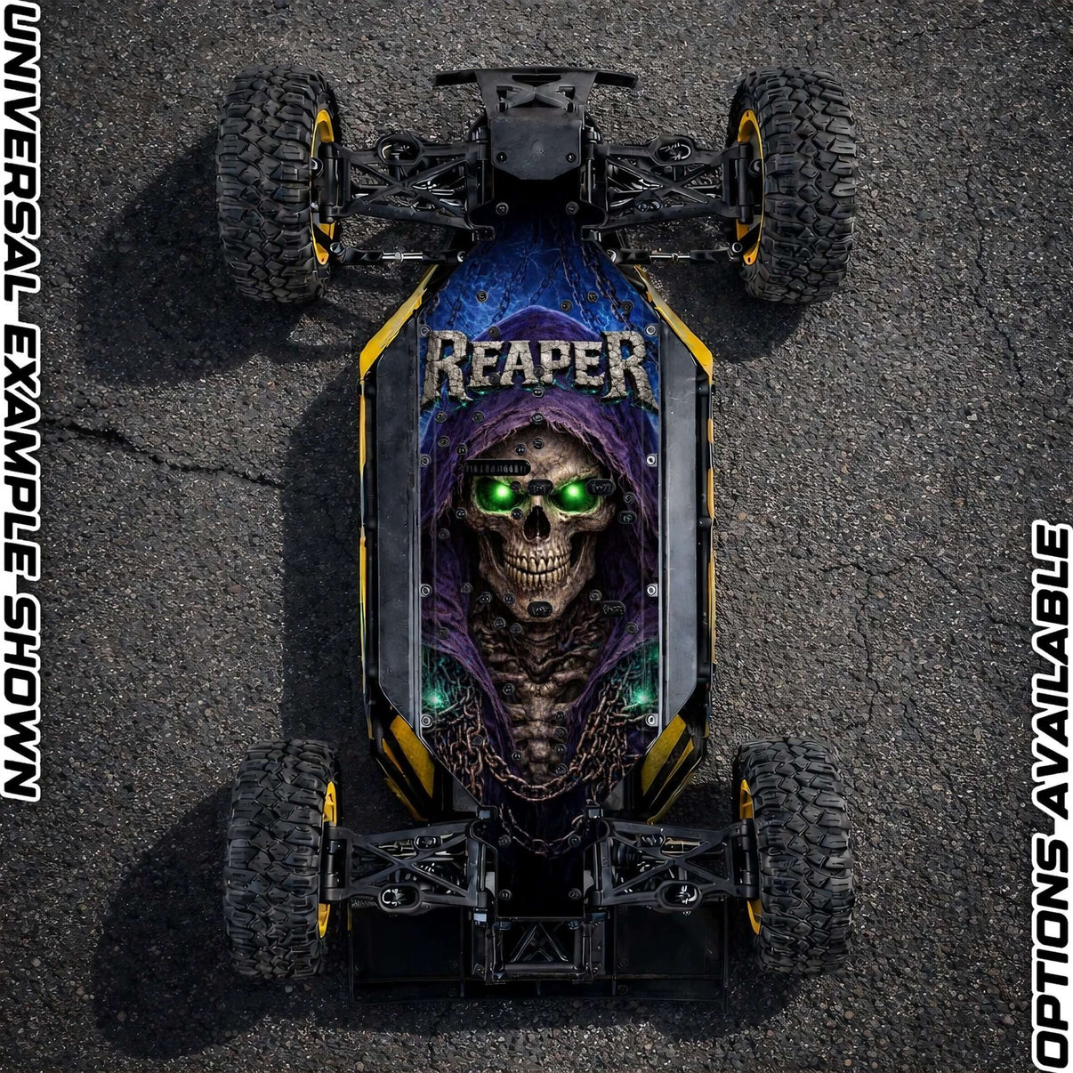 30DEGREE NORTH 5T / LOSI 5T 2.0 - "THE REAPER 2.0" chassis protector skin - BASHER SKINZ