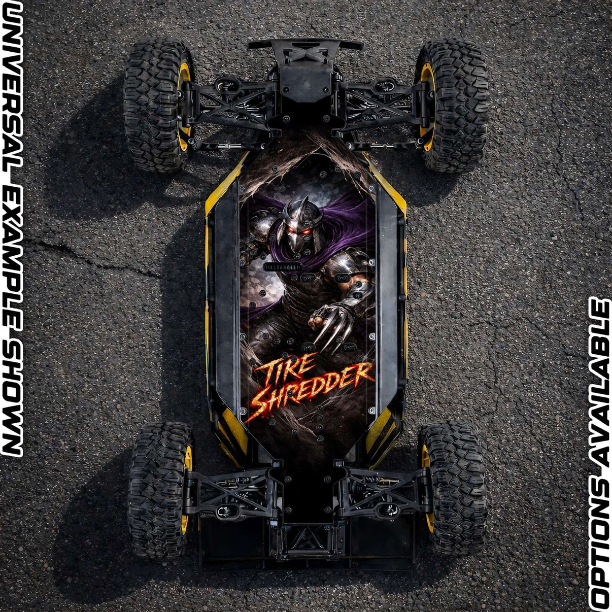 30DEGREE NORTH 5T / LOSI 5T 2.0 - "TIRE SHREDDER" chassis protector skin - BASHER SKINZ