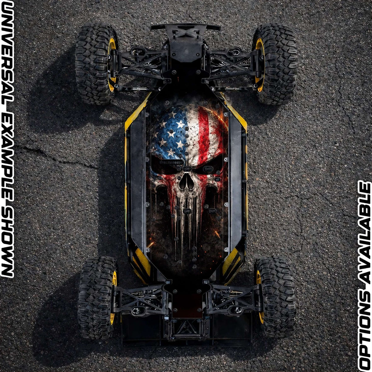 30DEGREE NORTH 5T / LOSI 5T 2.0 - "VIGILANTE" chassis protector skin - BASHER SKINZ
