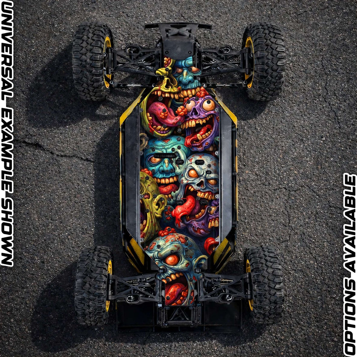 30DEGREE NORTH 5T / LOSI 5T 2.0 - "ZOMBIE 2.0" chassis protector skin - BASHER SKINZ