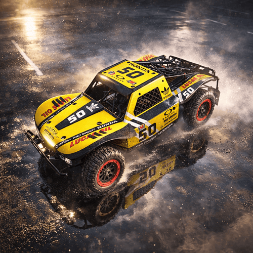 30DEGREE NORTH 5T / LOSI 5T 2.0 - YELLOW "RACE CAR 01" BODY WRAP