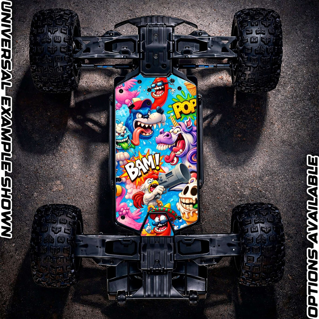 ARRMA 223S RANGE - "BAM 2.0" chassis protector skin - BASHER SKINZ