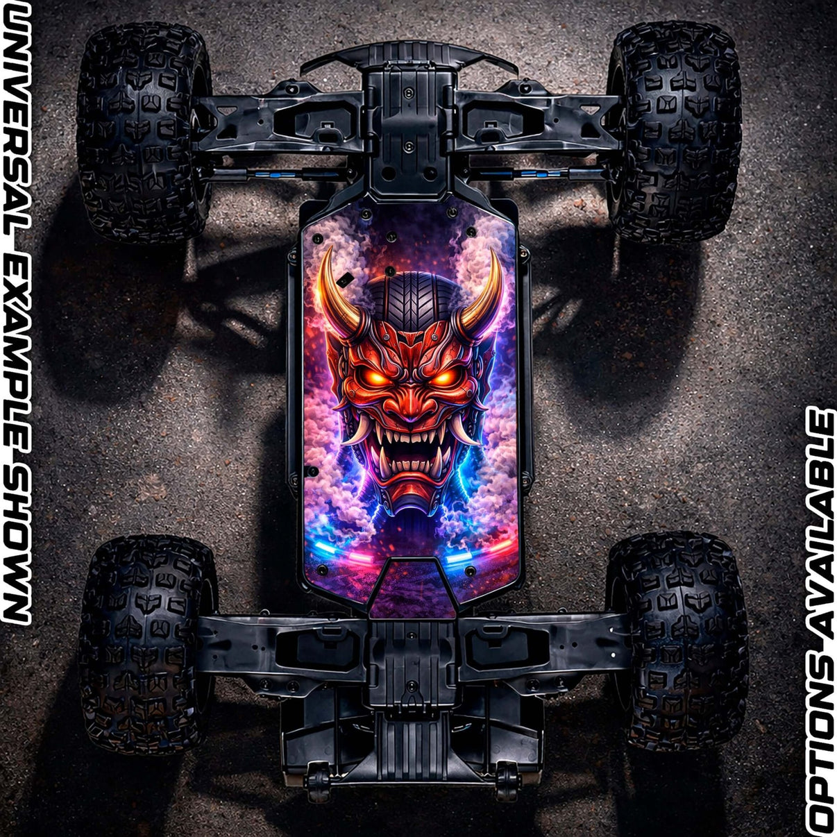 ARRMA 223S RANGE - "BURNOUT" chassis protector skin - BASHER SKINZ