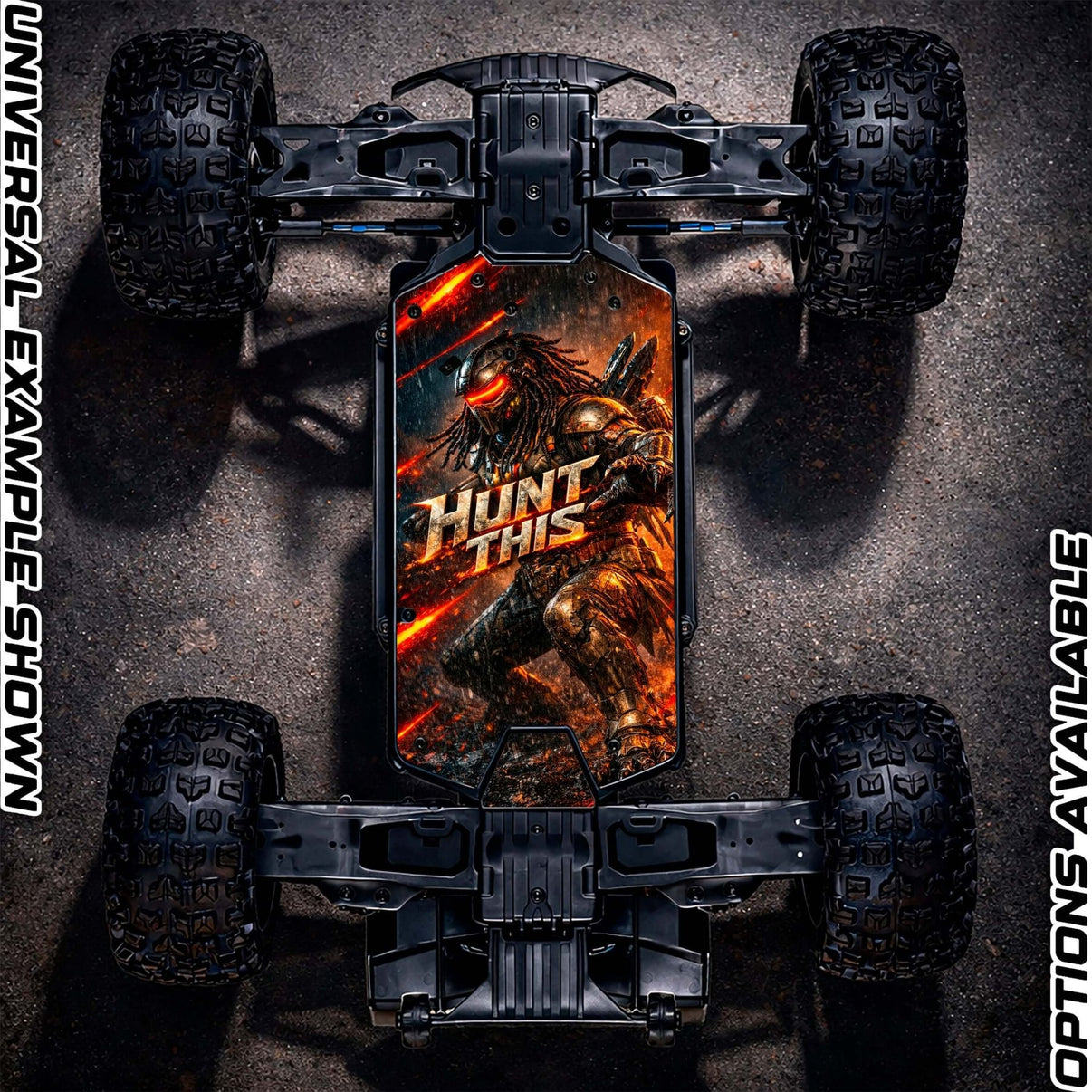 ARRMA 223S RANGE - "HUNT THIS 2.0" chassis protector skin - BASHER SKINZ
