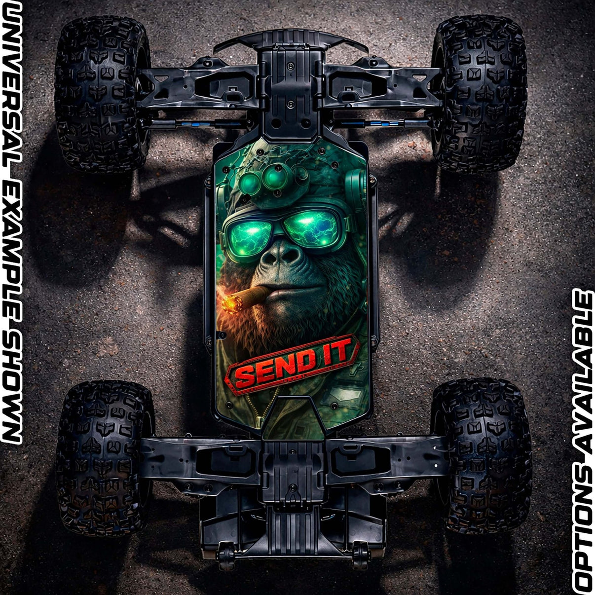 ARRMA 223S RANGE - "SEND IT APE 2.0" chassis protector skin - BASHER SKINZ