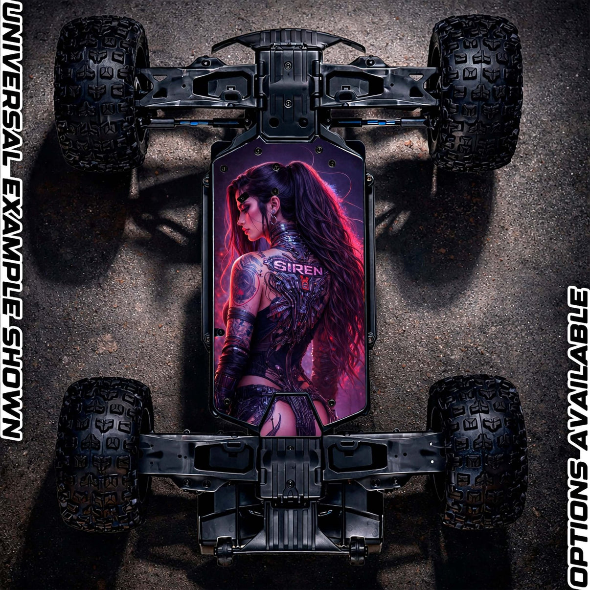 ARRMA 223S RANGE - "SIREN 2.0" chassis protector skin - BASHER SKINZ