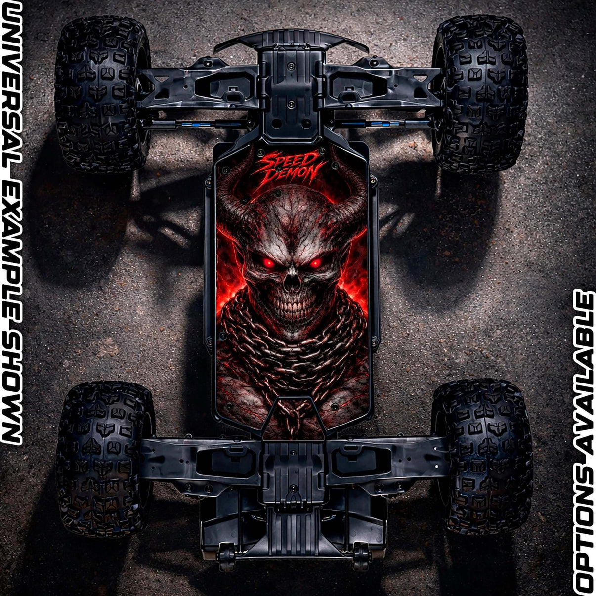 ARRMA 223S RANGE - "SPEED DEMON 2.0" chassis protector skin - BASHER SKINZ