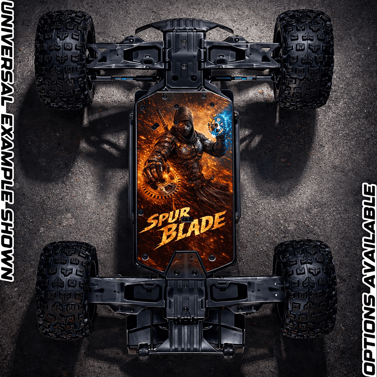 ARRMA 223S RANGE - "SPUR BLADE" chassis protector skin - BASHER SKINZ