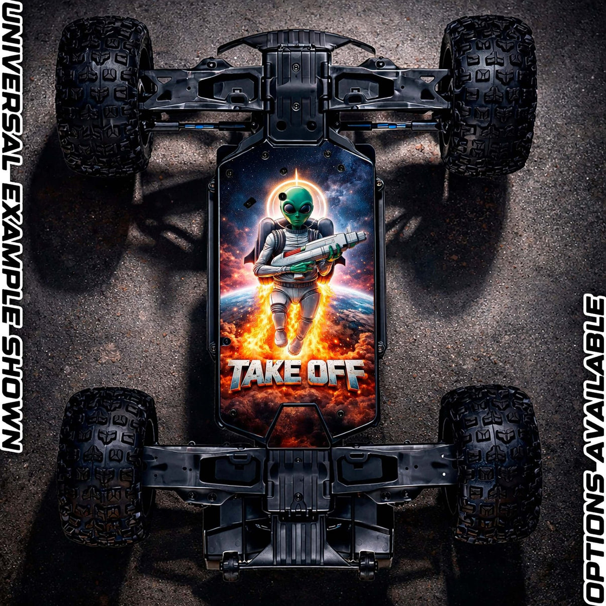ARRMA 223S RANGE - "TAKE OFF" chassis protector skin - BASHER SKINZ