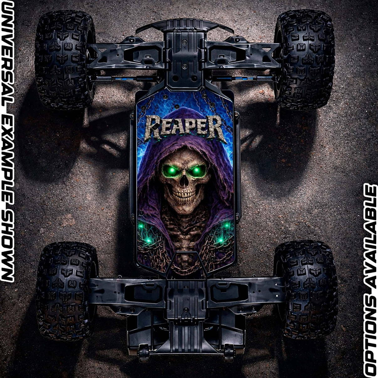 ARRMA 223S RANGE - "THE REAPER 2.0" chassis protector skin - BASHER SKINZ