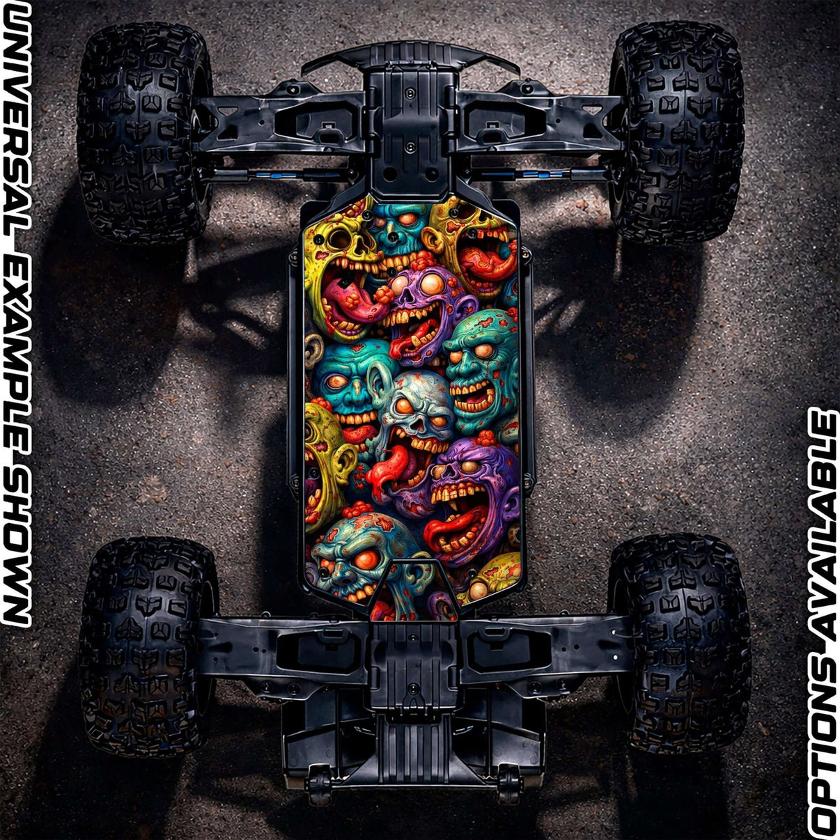 ARRMA 223S RANGE - "ZOMBIE 2.0" chassis protector skin - BASHER SKINZ