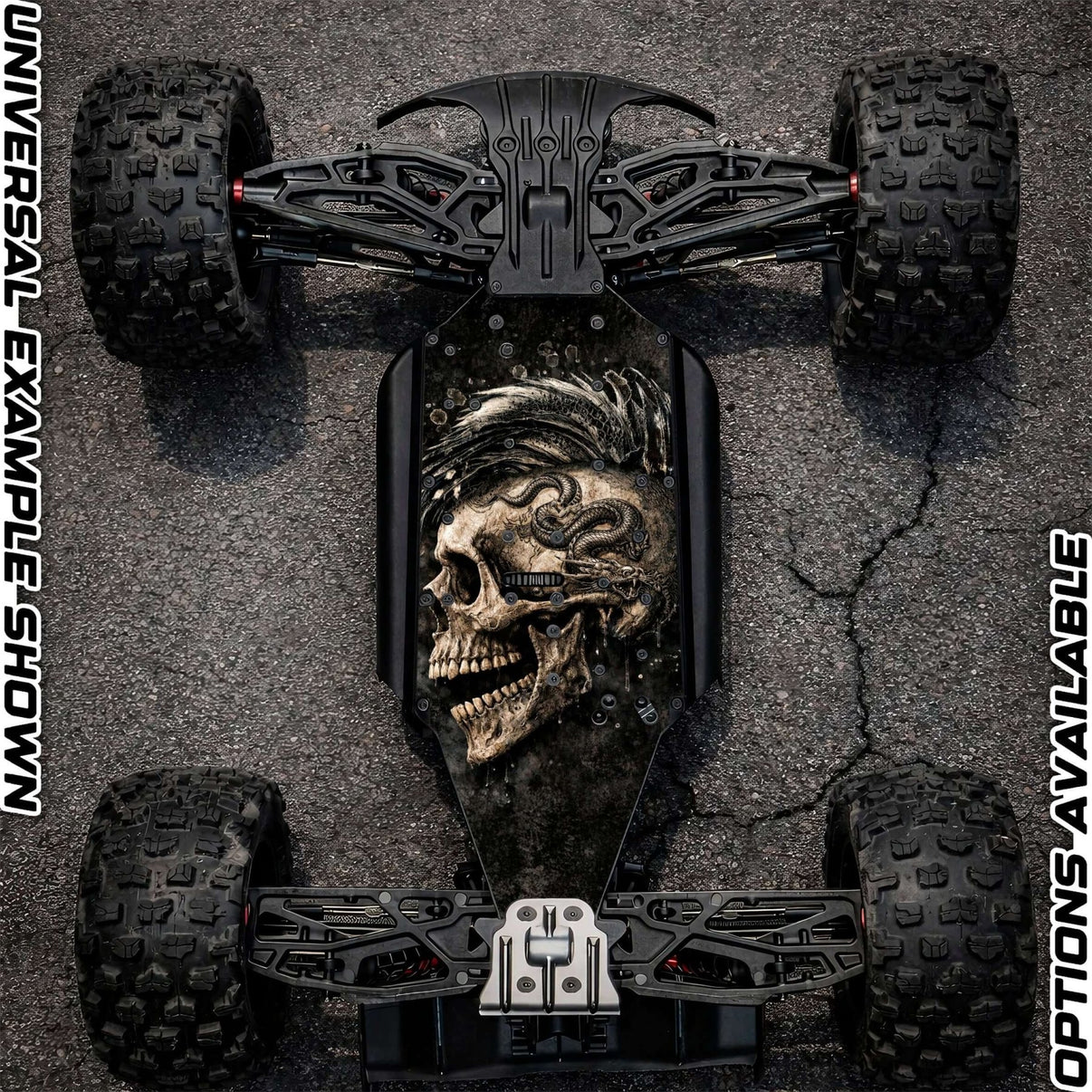 ARRMA 6S OFF - ROAD RANGE - "BASH HARD 2.0" chassis protector skin - BASHER SKINZ