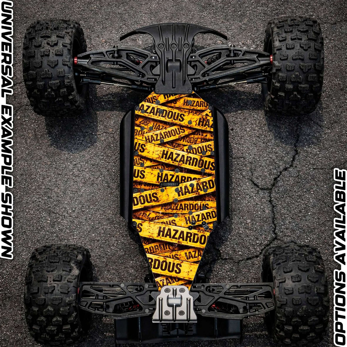 ARRMA 6S OFF - ROAD RANGE - "HAZARDOUS 2.0" chassis protector skin - BASHER SKINZ