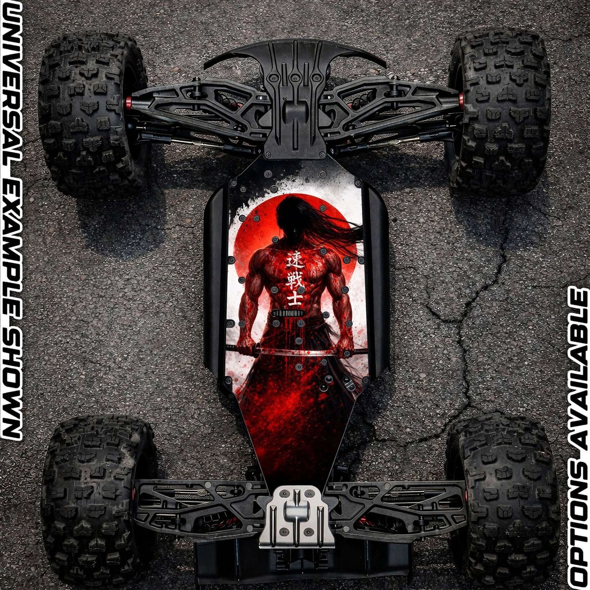 ARRMA 6S OFF - ROAD RANGE - "SAMURAI 2.0" chassis protector skin - BASHER SKINZ