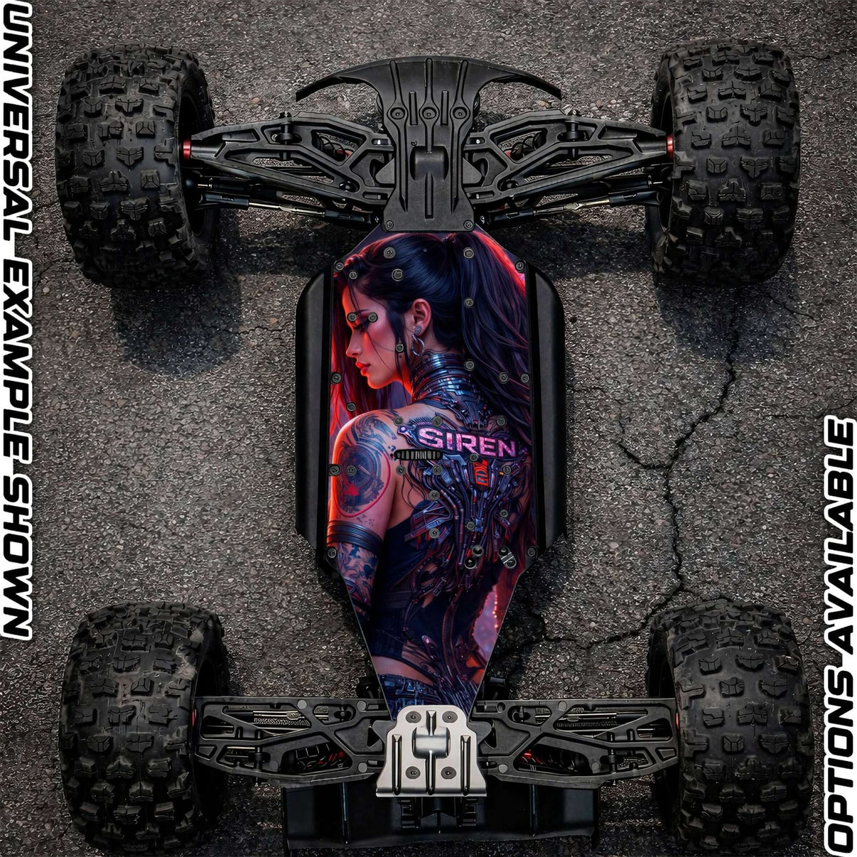ARRMA 6S OFF - ROAD RANGE - "SIREN 2.0" chassis protector skin - BASHER SKINZ