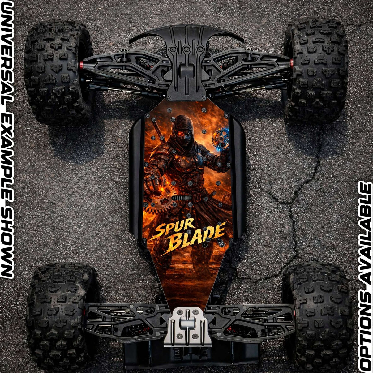 ARRMA 6S OFF - ROAD RANGE - "SPUR BLADE" chassis protector skin - BASHER SKINZ