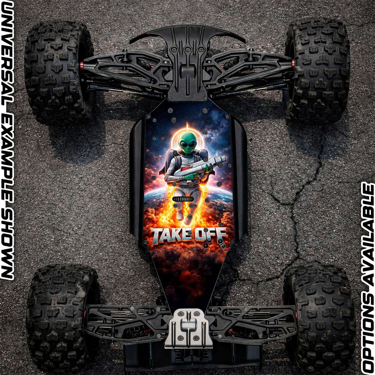 ARRMA 6S OFF - ROAD RANGE - "TAKE OFF" chassis protector skin - BASHER SKINZ