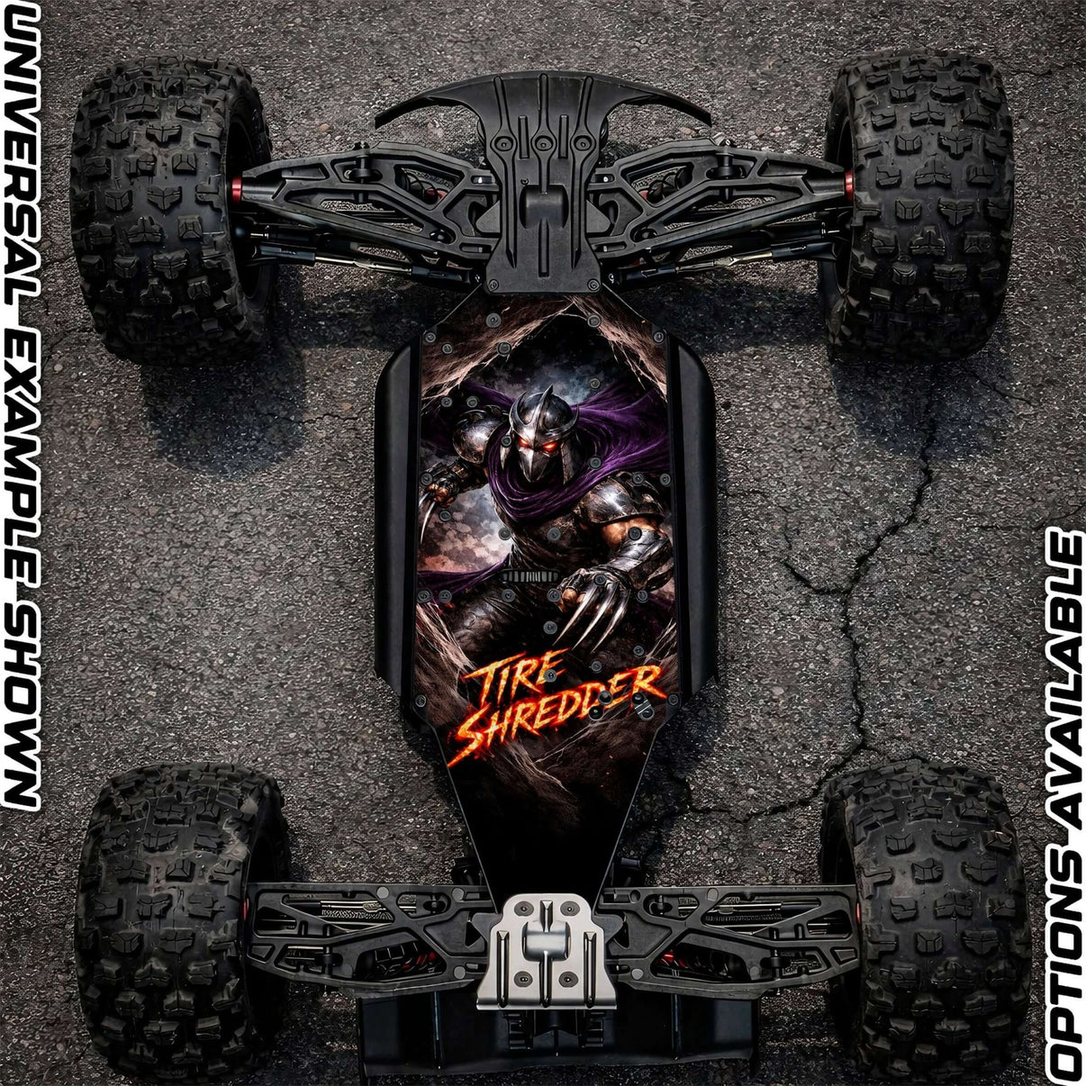 ARRMA 6S OFF - ROAD RANGE - "TIRE SHREDDER" chassis protector skin - BASHER SKINZ