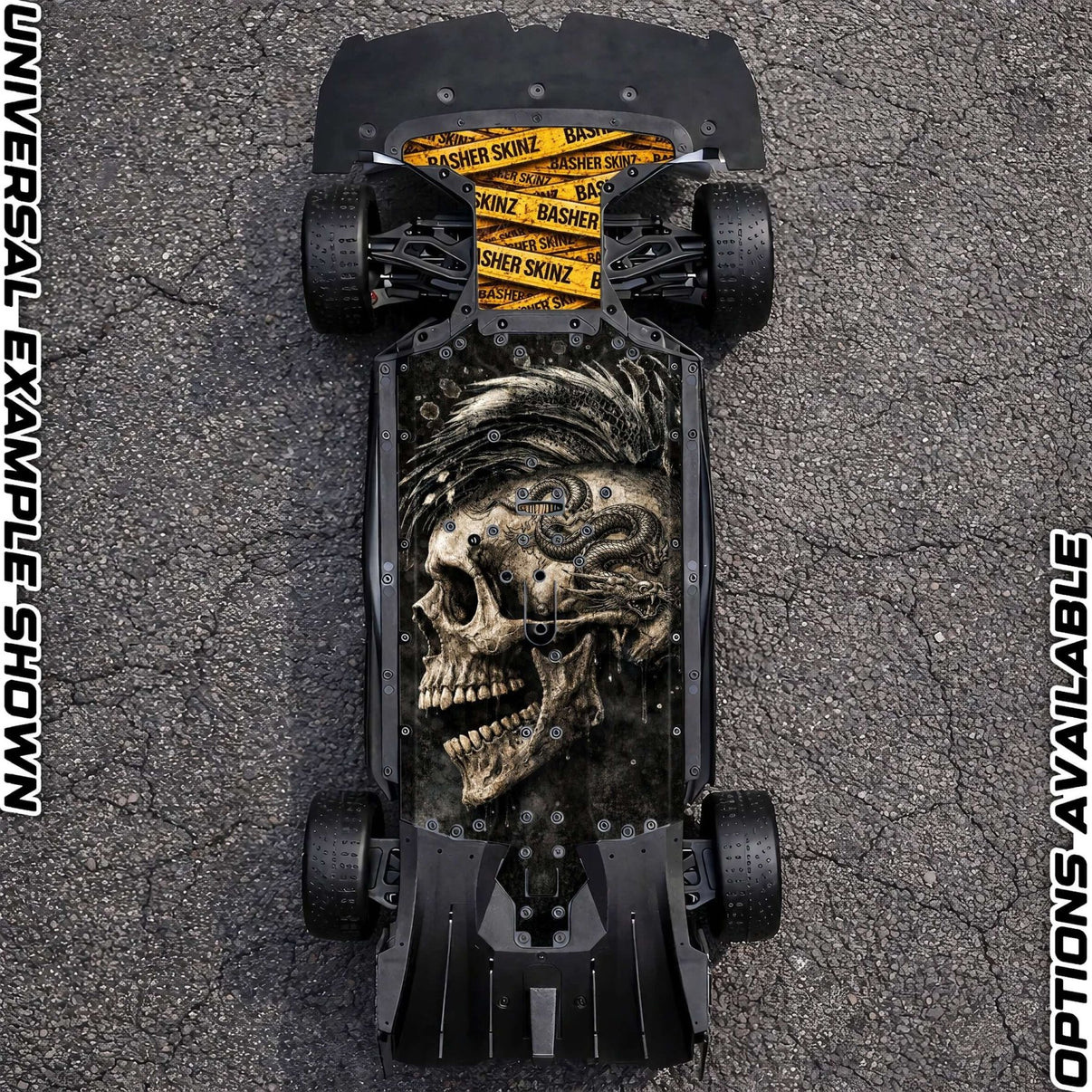 ARRMA 6S ON - ROAD RANGE - "BASH HARD 2.0" chassis protector skin - BASHER SKINZ