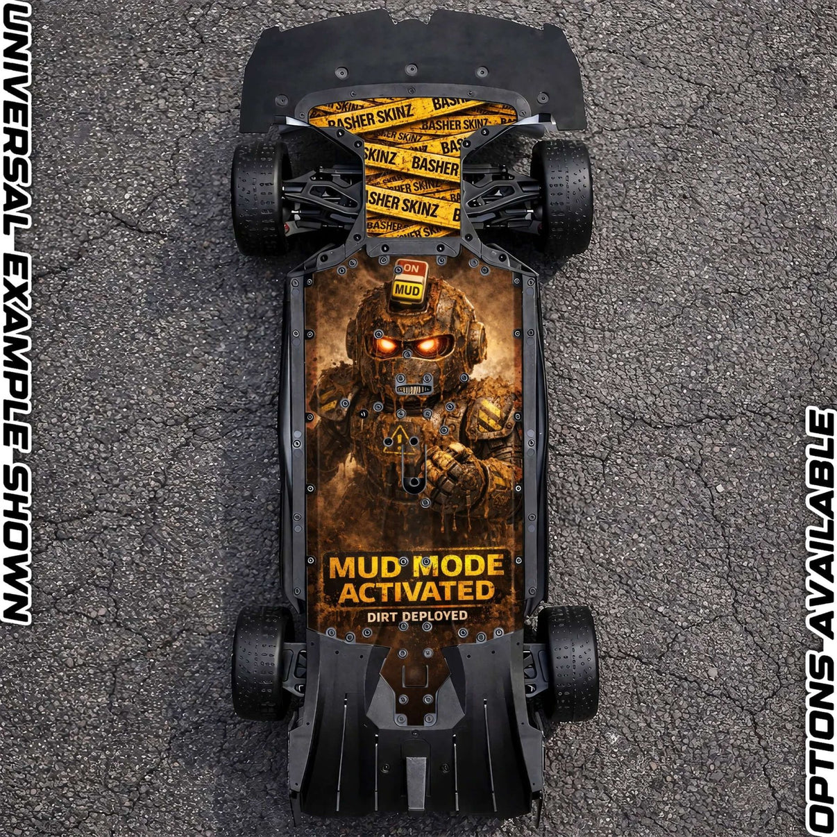 ARRMA 6S ON - ROAD RANGE - "MUD MODE" chassis protector skin - BASHER SKINZ