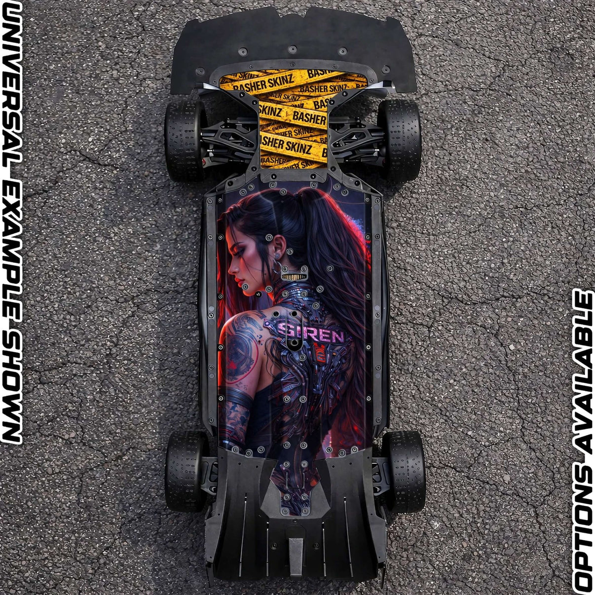 ARRMA 6S ON - ROAD RANGE - "SIREN 2.0" chassis protector skin - BASHER SKINZ