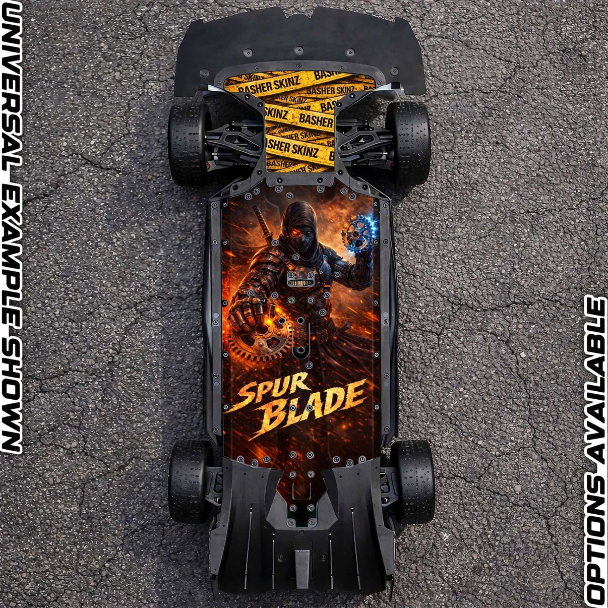 ARRMA 6S ON - ROAD RANGE - "SPUR BLADE" chassis protector skin - BASHER SKINZ