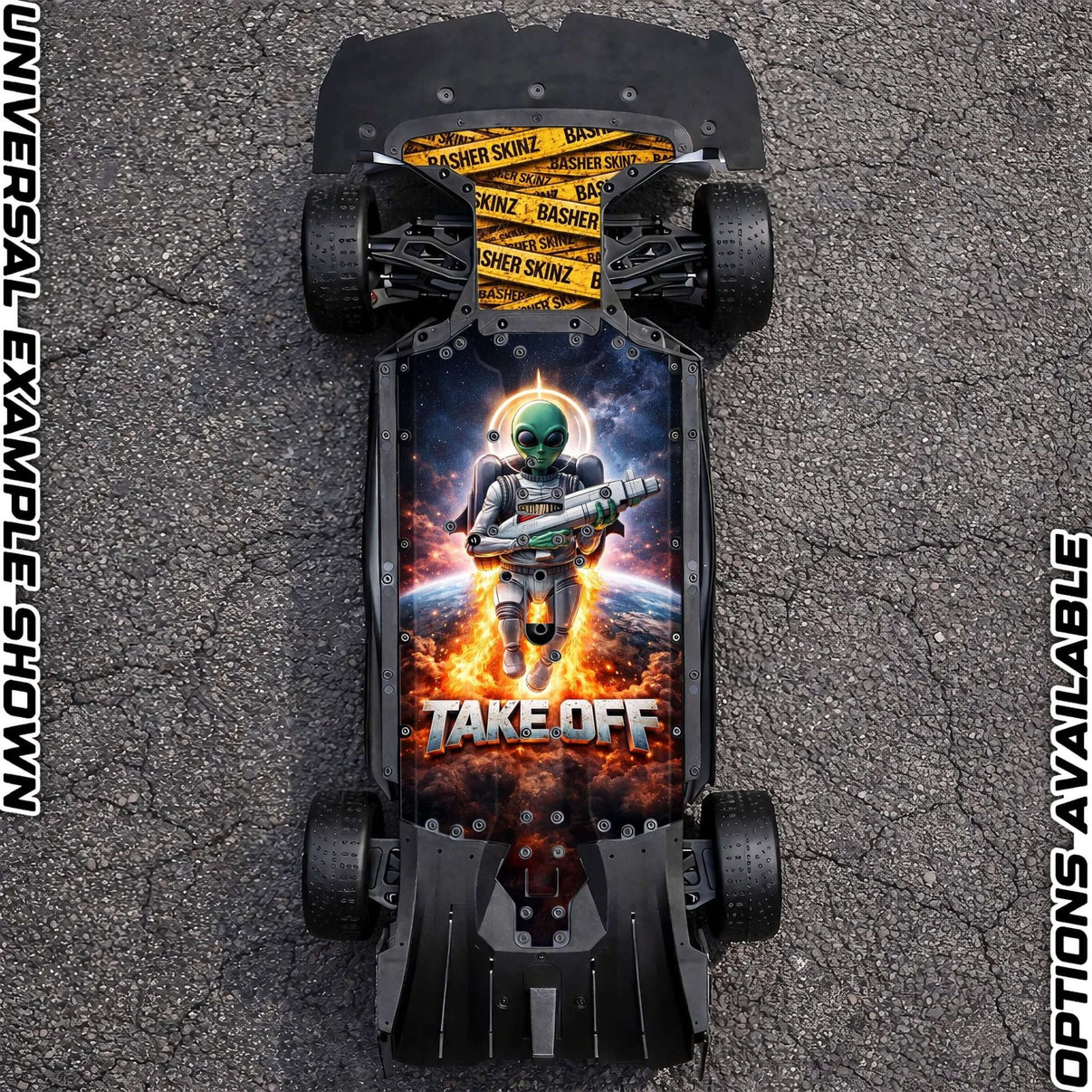 ARRMA 6S ON - ROAD RANGE - "TAKE OFF" chassis protector skin - BASHER SKINZ