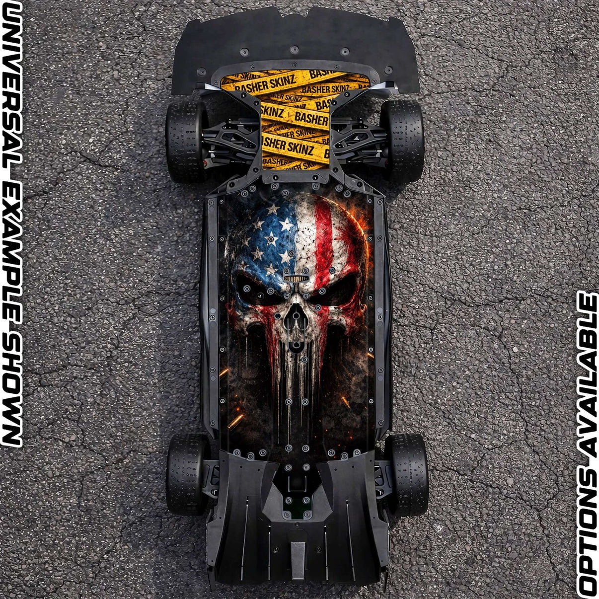 ARRMA 6S ON - ROAD RANGE - "VIGILANTE" chassis protector skin - BASHER SKINZ