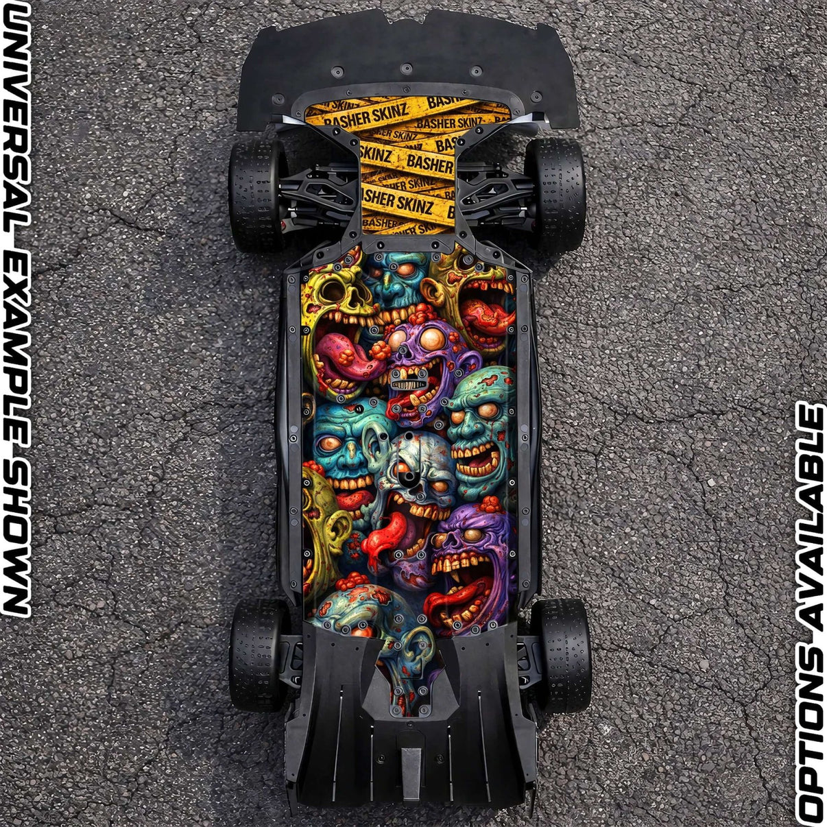 ARRMA 6S ON - ROAD RANGE - "ZOMBIE 2.0" chassis protector skin - BASHER SKINZ