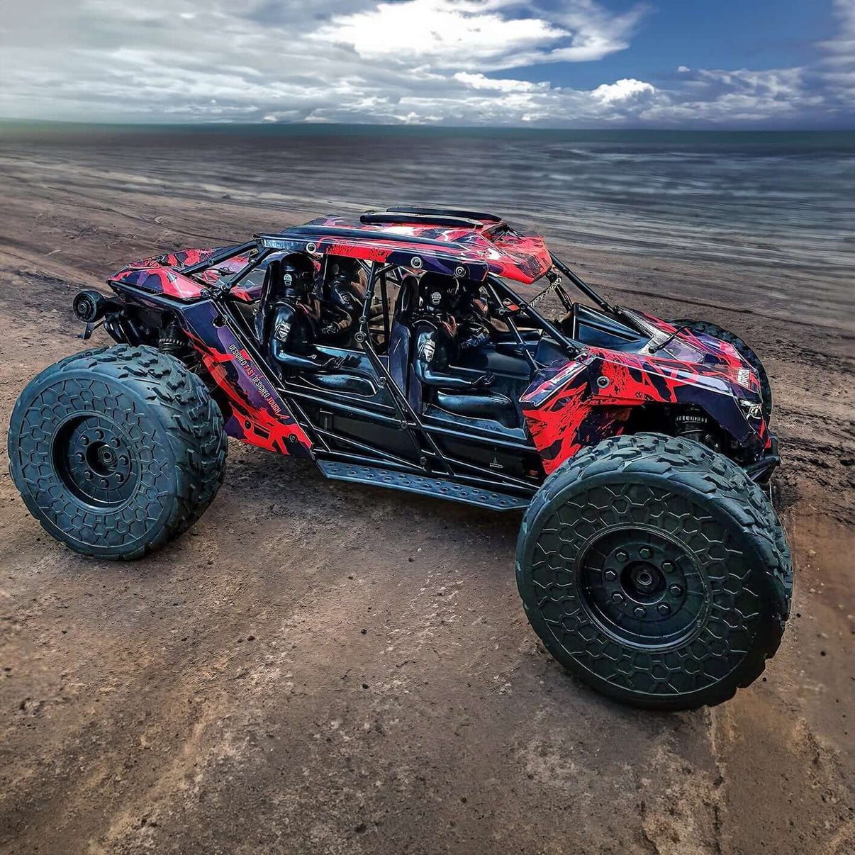 ARRMA FIRETEAM - BODY WRAP - RED "BASHER SKINZ" - BASHER SKINZ