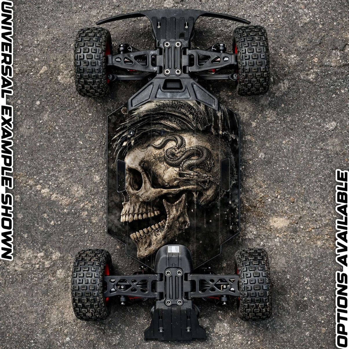ARRMA GROM RANGE " BASH HARD 2.0" chassis protector skin - BASHER SKINZ