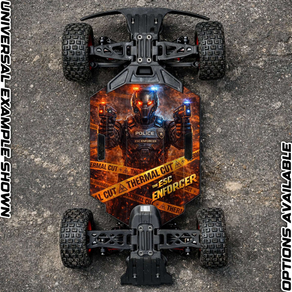 ARRMA GROM RANGE " ESC ENFORCER" chassis protector skin - BASHER SKINZ