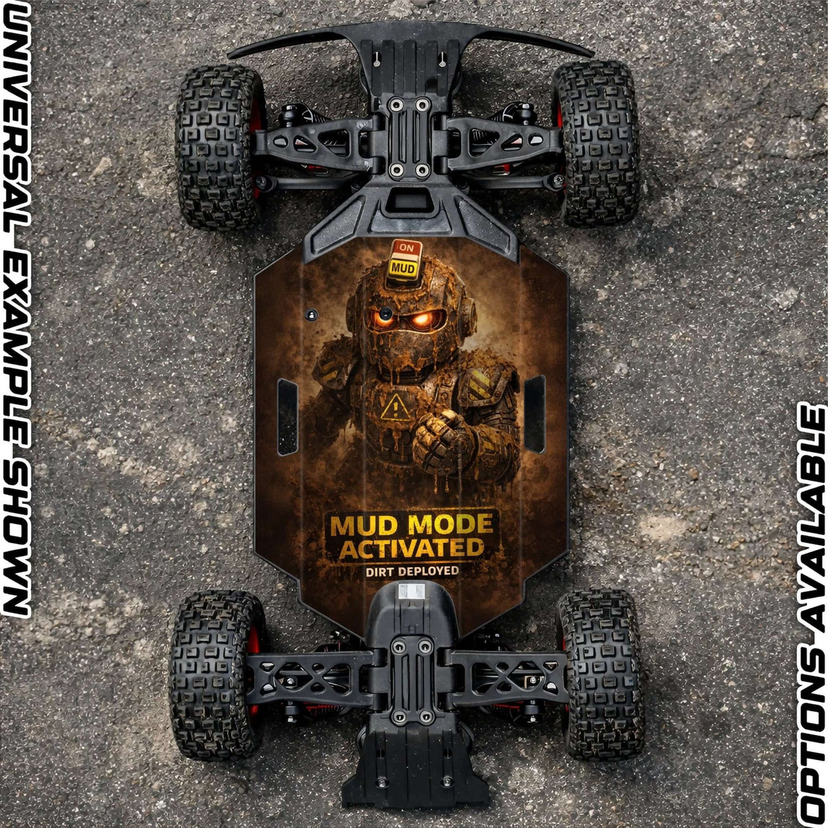 ARRMA GROM RANGE " MUD MODE" chassis protector skin - BASHER SKINZ