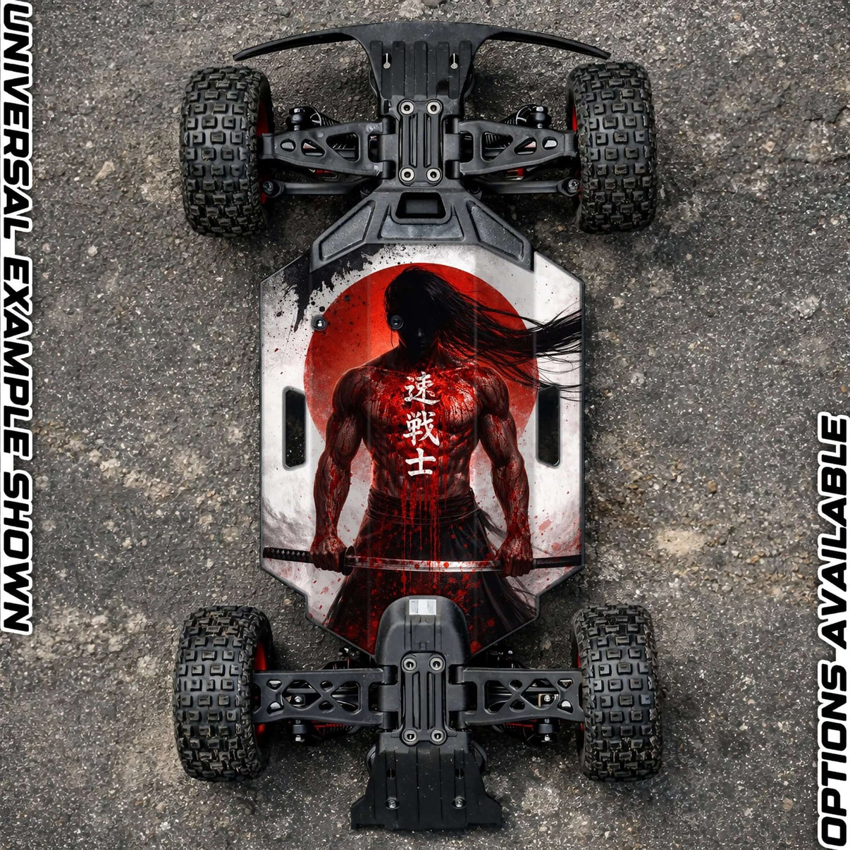 ARRMA GROM RANGE " SAMURAI 2.0" chassis protector skin - BASHER SKINZ