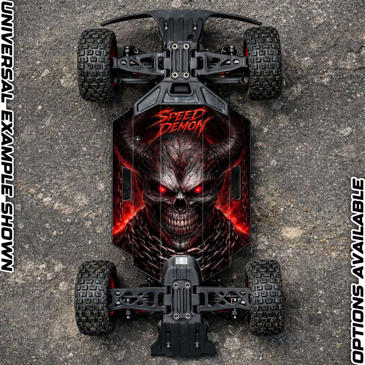 ARRMA GROM RANGE " SPEED DEMON 2.0" chassis protector skin - BASHER SKINZ