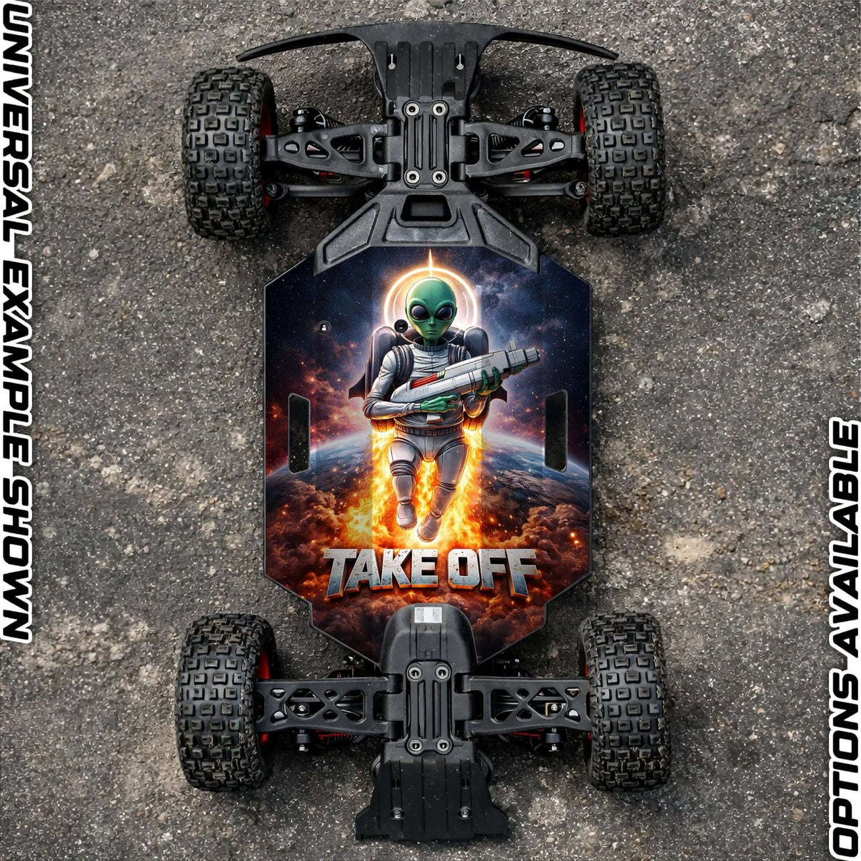 ARRMA GROM RANGE " TAKE OFF" chassis protector skin - BASHER SKINZ
