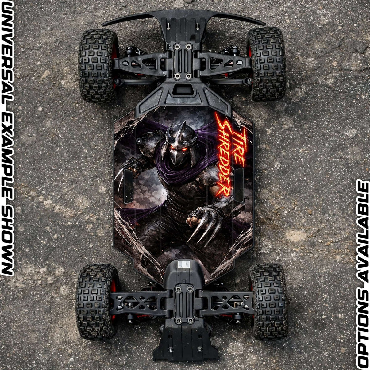 ARRMA GROM RANGE " TIRE SHREDDER" chassis protector skin - BASHER SKINZ