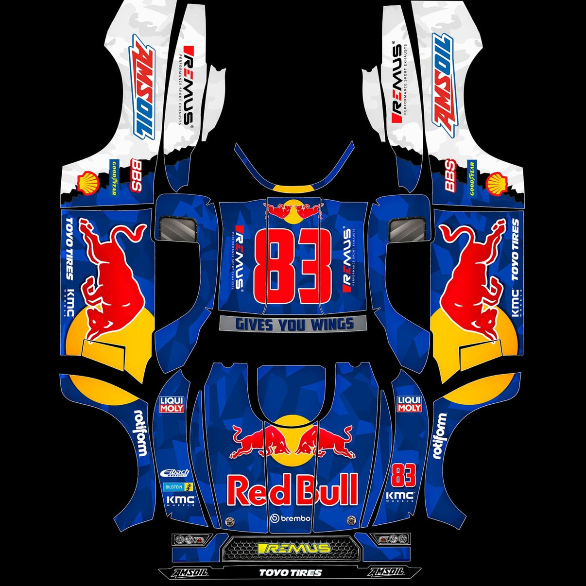ARRMA MOJAVE 6S - "THE BULL" BODY WRAP - BASHER SKINZ