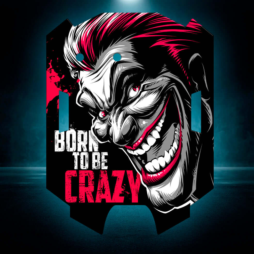 ARRMA MOJAVE GROM " BORN TO BE CRAZY" chassis protector skin - BASHER SKINZ