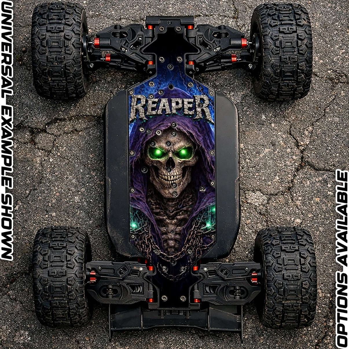 CORALLY 4S OFF - ROAD RANGE - "THE REAPER 2.0" chassis protector skin - BASHER SKINZ