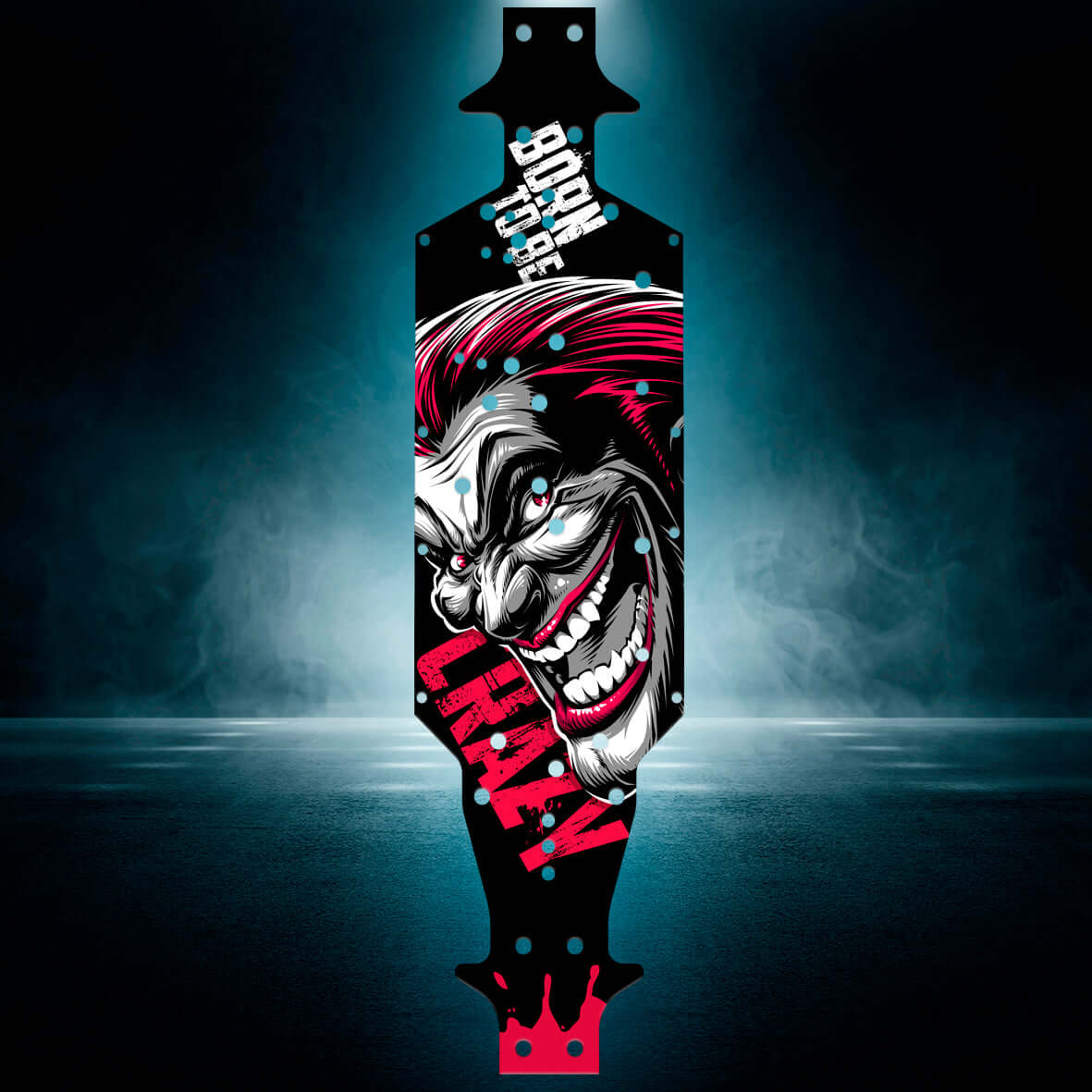 CORALLY 6S LWB "BORN TO BE CRAZY" chassis protector skin - BASHER SKINZ