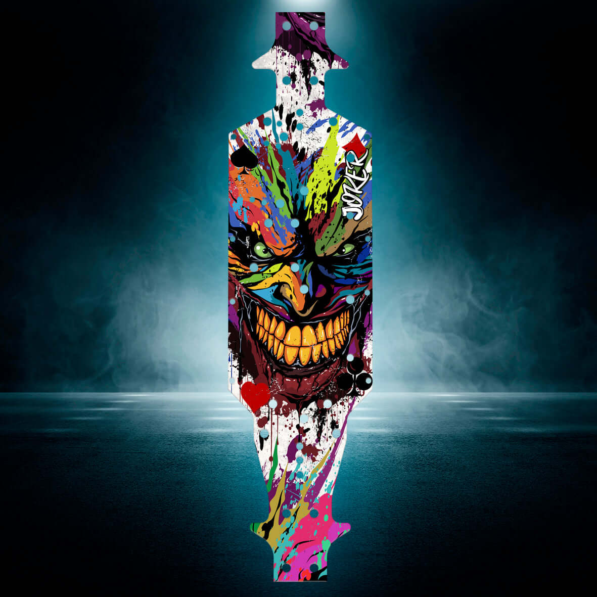 CORALLY 6S LWB "JOKER CARD" chassis protector skin - BASHER SKINZ