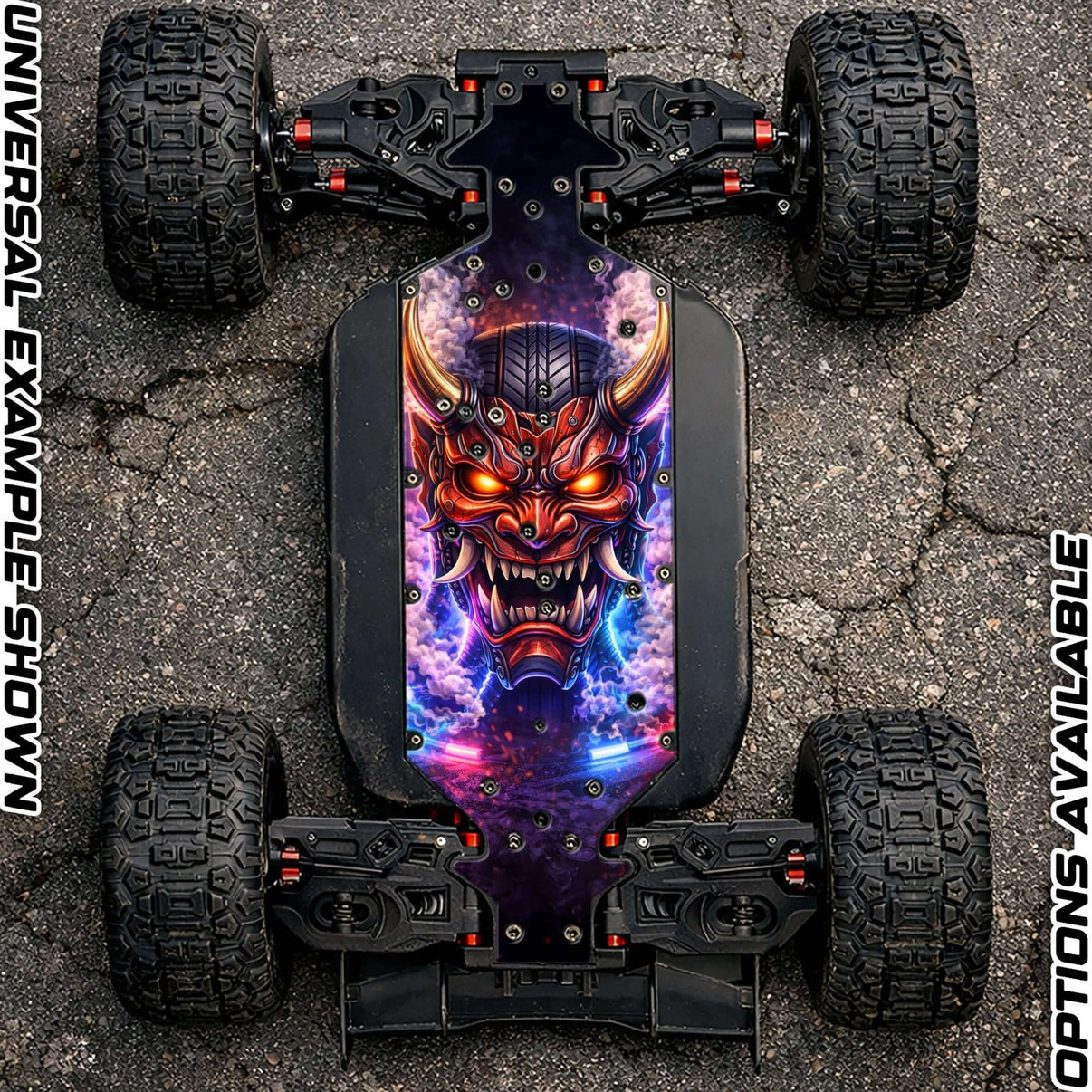 CORALLY 6S OFF - ROAD RANGE - "BURNOUT" chassis protector skin - BASHER SKINZ